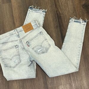 Levi’s Premium Lot 512 Big E Jeans Men's Size 30x32 Blue Denim Light Wash Raw